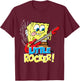 Spongebob Little Rocker! T-Shirt - T-Shirt | Maroon