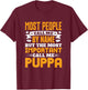 Most Important Call Me Puppa Grandpa Grandkids T-Shirt - T-Shirt | Maroon