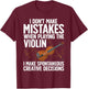 Funny Violin Design Women Orchestra Violin Player T-Shirt - T-Shirt | Maroon