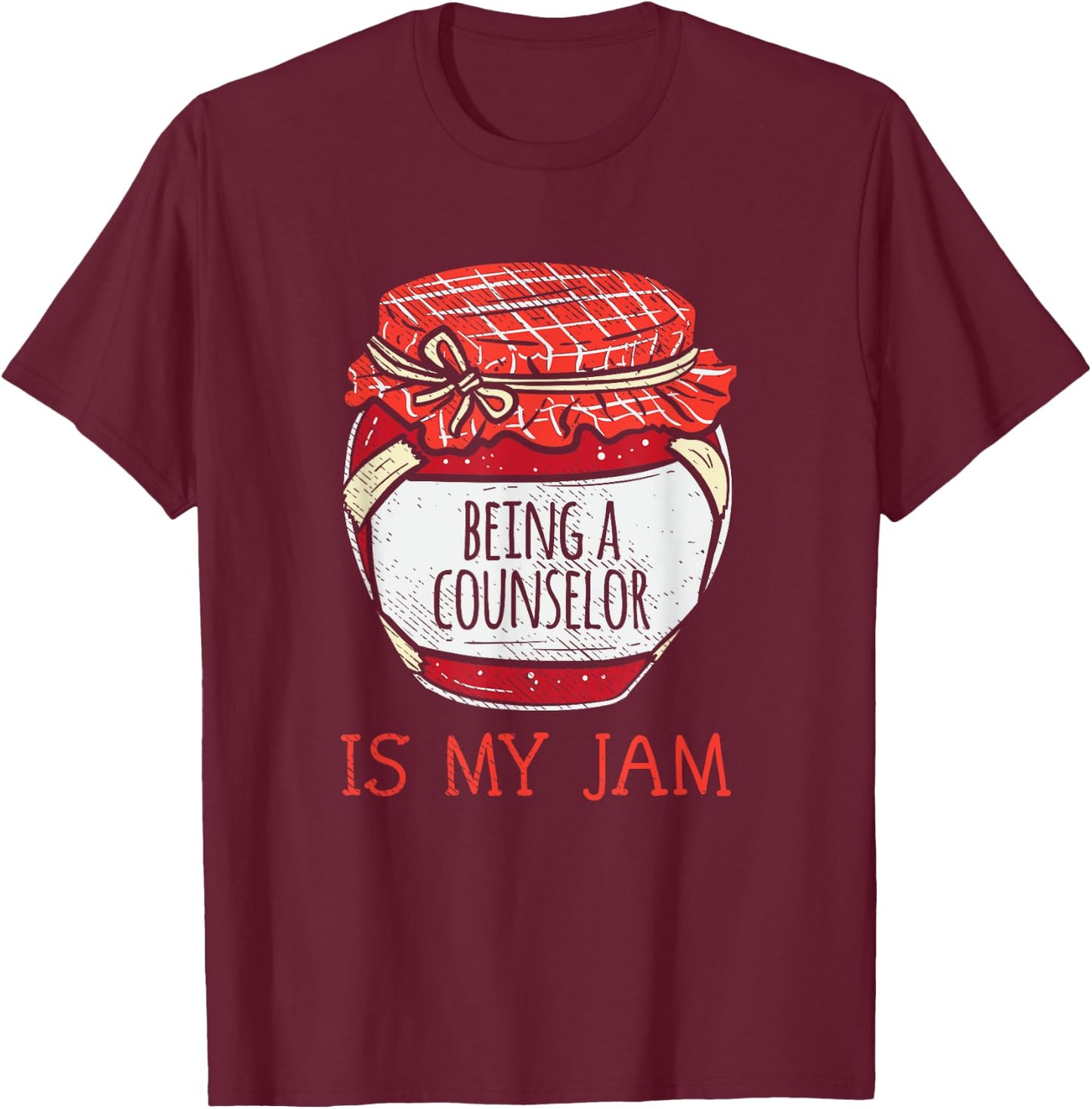 Fun Counseling Appreciation | Funny Cute School Counselor T-Shirt - T-Shirt | Maroon