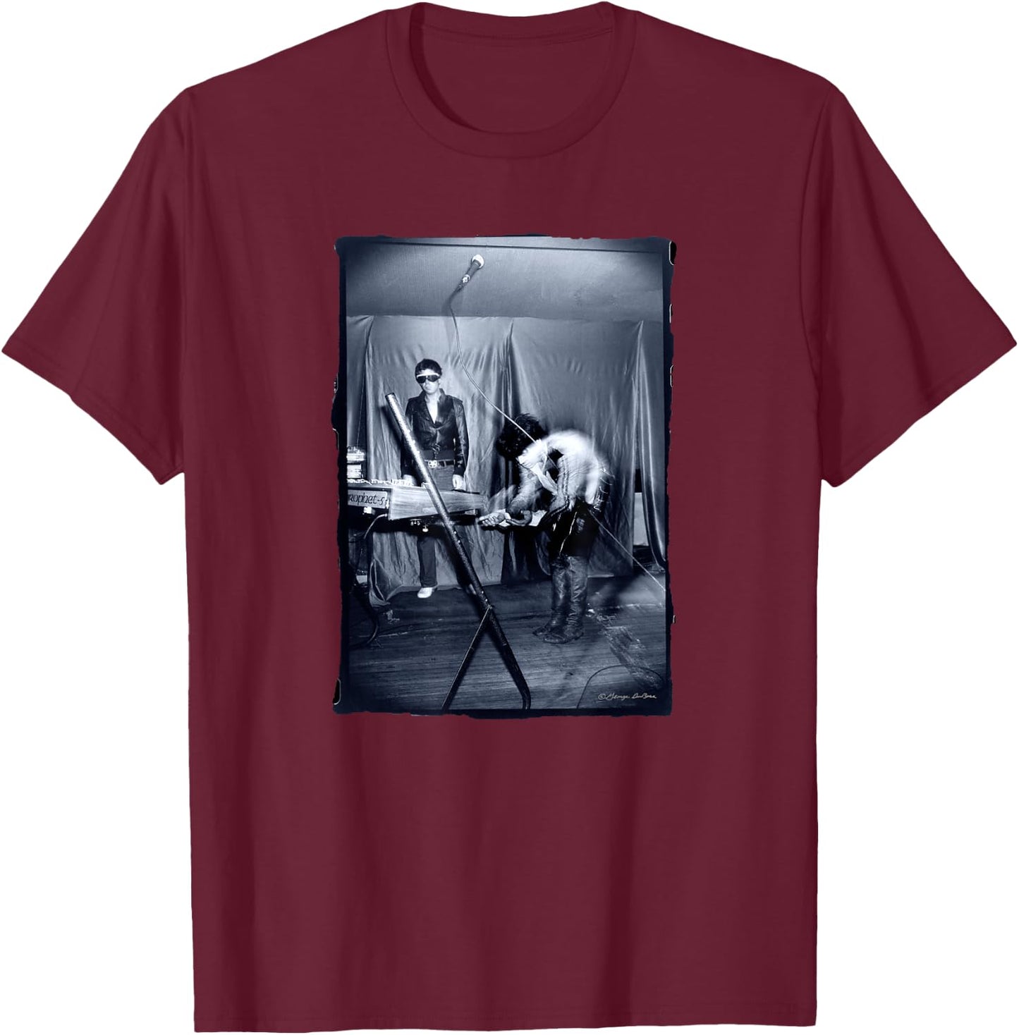 Suicide Band Live NYC Concert By George DuBose T-Shirt - T-Shirt | Maroon