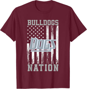 Edmond Memorial Bulldogs Logo Nation HS T-Shirt - T-Shirt | Maroon