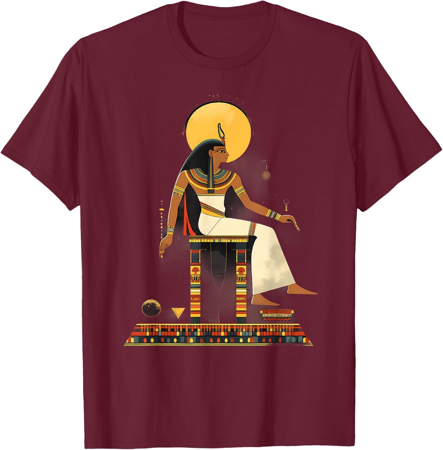 Ancient Egypt Egyptology Egypt Mythology Tutankhamun T-Shirt - T-Shirt | Maroon