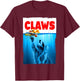 Paws Claws Raccoon Trash Panda Parody T-Shirt - T-Shirt | Maroon