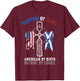 Scottish by Blood American from Birth Patriot of Choice T-Shirt - T-Shirt | Maroon