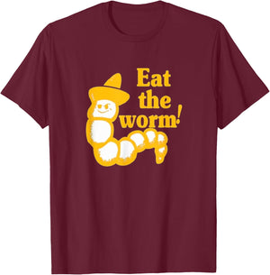 Eat The Worm T-Shirt - T-Shirt | Maroon
