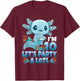 I'm 10 Let's Party A Lotl 10th Birthday 10 Year Old Axolotl T-Shirt - T-Shirt | Maroon