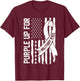 Purple Up For Military Kids Military Child Month Boys Girls T-Shirt - T-Shirt | Maroon