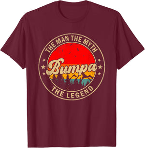 Bumpa the Man the Myth the Legend Father's Day for Grandpa T-Shirt - T-Shirt | Maroon