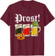 Cheers Beer Pretzel Lover Oktoberfest Festival 2019 Drinking T-Shirt - T-Shirt | Maroon