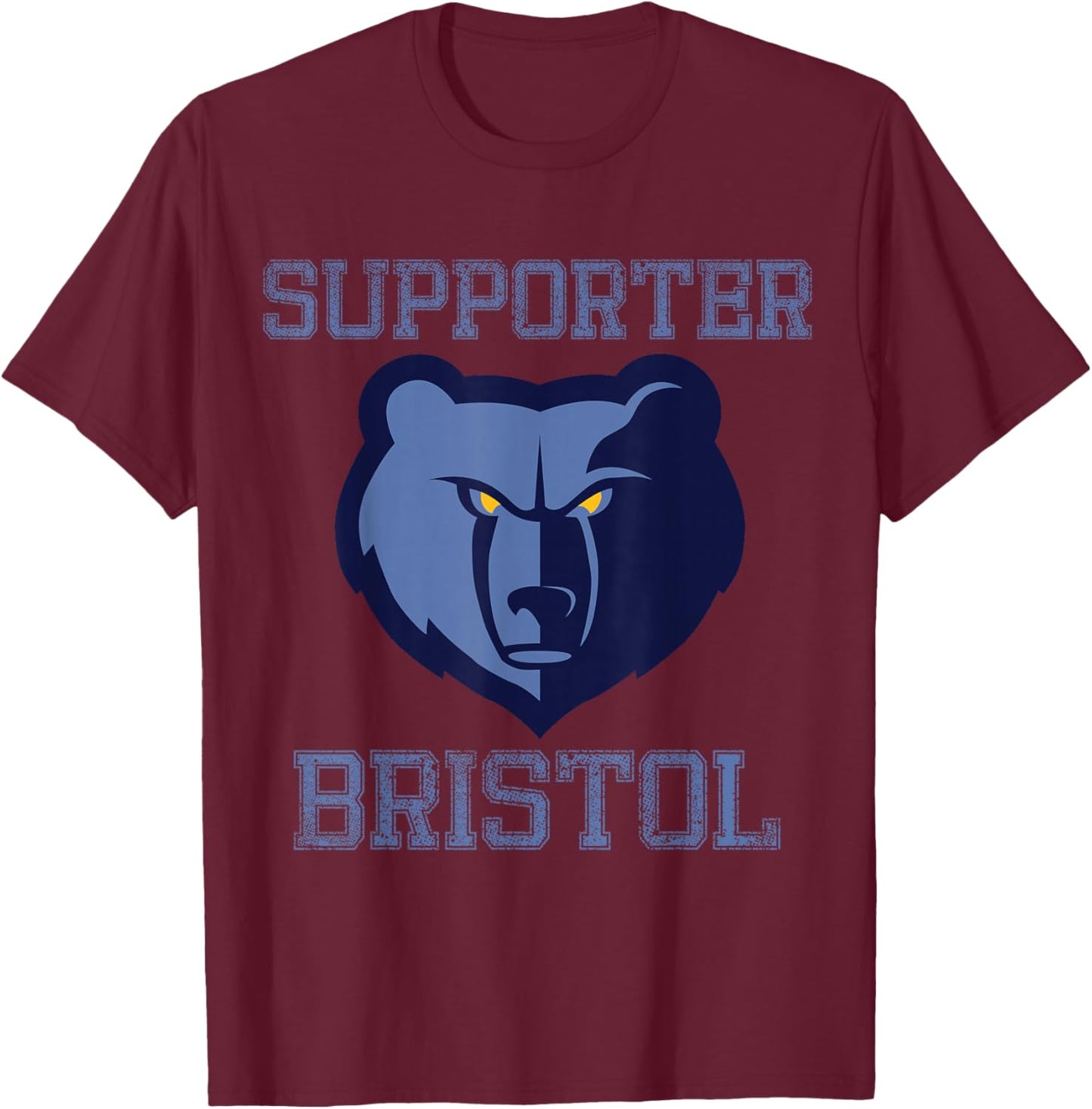 Supporter Bristol Rugby Funny Rugbyman England T-Shirt - T-Shirt | Maroon