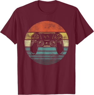 Video Gamer Gifts Funny Retro Video Game Controller Gaming T-Shirt - T-Shirt | Maroon