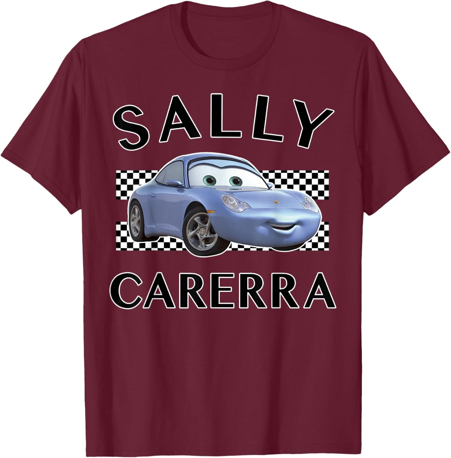 Disney Pixar Cars Sally Carerra Finish Graphic T-Shirt - T-Shirt | Maroon