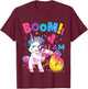 6 Years Old Unicorn Flossing 6th Birthday Girl Unicorn Party T-Shirt - T-Shirt | Maroon