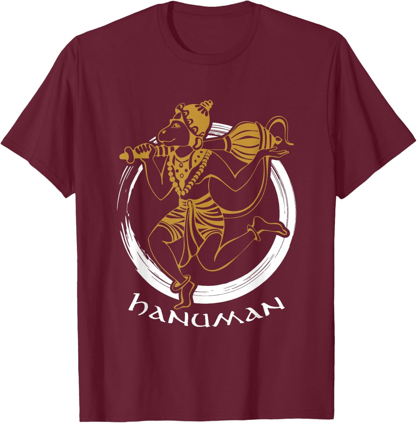 Gifts for Hindus Hinduism Diwali Festival Gods Lord Hanuman T-Shirt - T-Shirt | Maroon