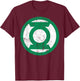 DC Green Lantern Logo Distressed T-Shirt - T-Shirt | Maroon