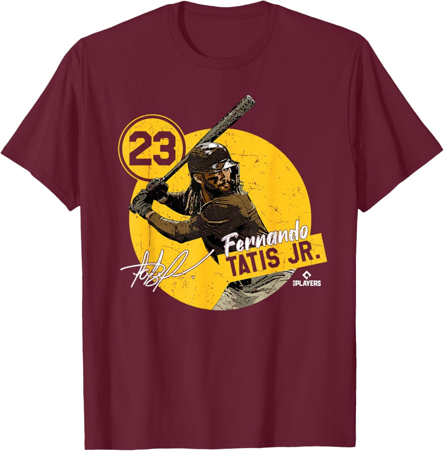 Fernando Tatis Jr | San Diego MLB Player League | MLBTAT4038 T-Shirt - T-Shirt | Maroon