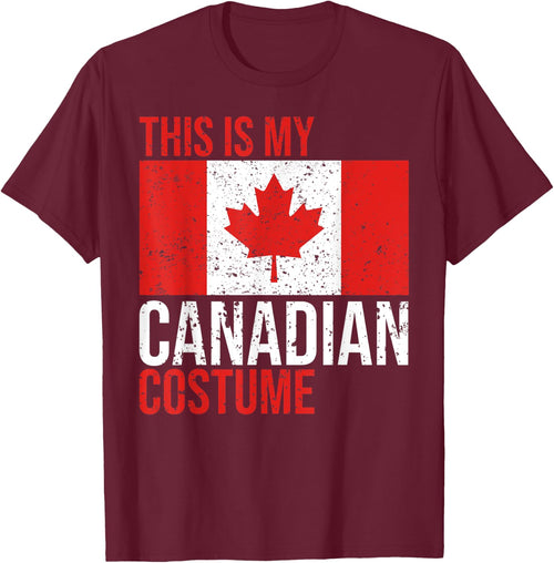 Vintage This Is My Canadian Flag Costume for Halloween