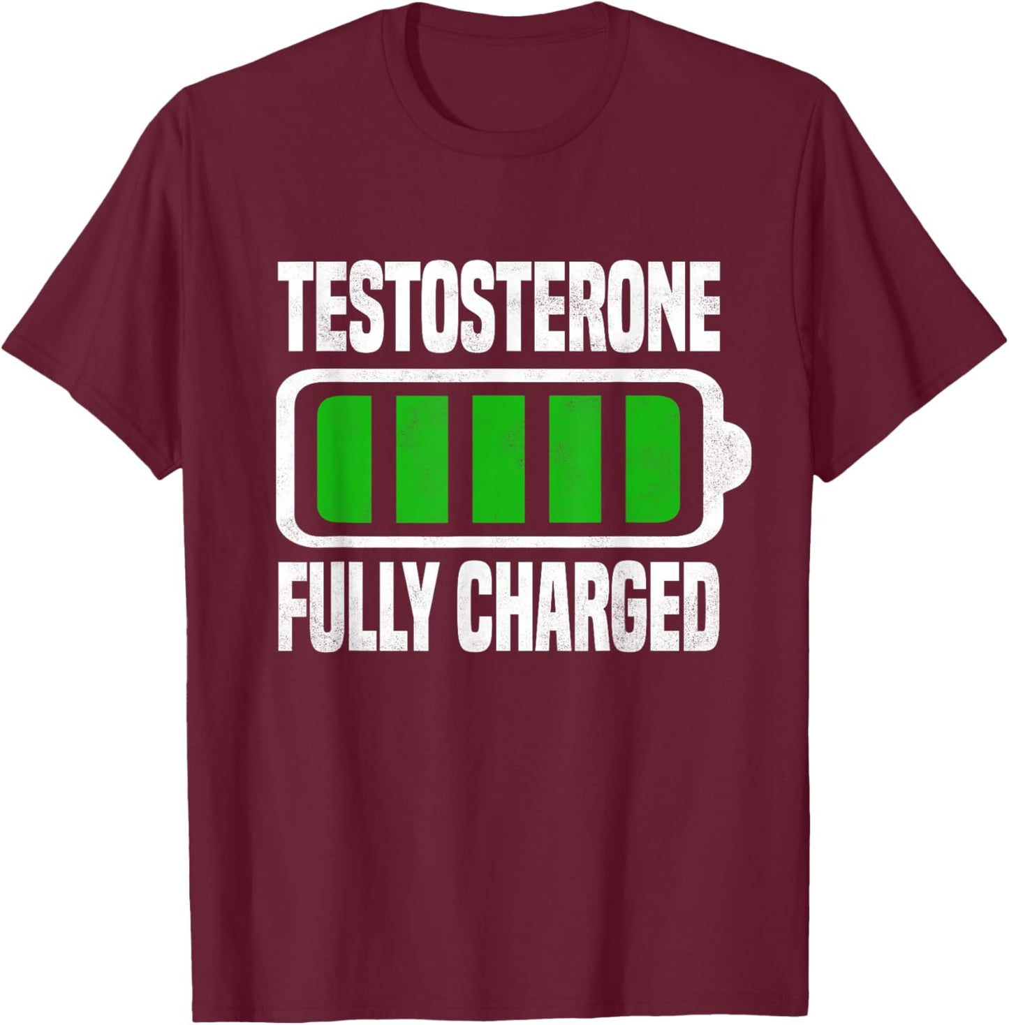Testosterone, Funny Bodybuilding Test Steroids Roids Sayings T-Shirt - T-Shirt | Maroon