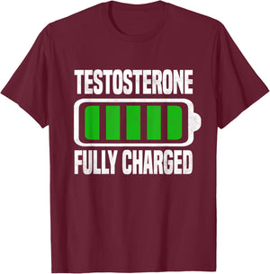 Testosterone, Funny Bodybuilding Test Steroids Roids Sayings T-Shirt - T-Shirt | Maroon
