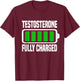 Testosterone, Funny Bodybuilding Test Steroids Roids Sayings T-Shirt - T-Shirt | Maroon