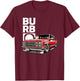 Squarebody Truck Burb Crest Truck Squarebody Suburban T-Shirt - T-Shirt | Maroon
