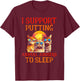 Funny Cat I Support Putting Animals Abusers To Sleep Women T-Shirt - T-Shirt | Maroon
