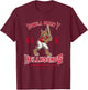 Howell County Hellhounds Minor League Retro Baseball Team T-Shirt - T-Shirt | Maroon
