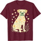 Boxer Dog Floral Shirt Cute Dog Lover Dog Mom T-Shirt - T-Shirt | Maroon