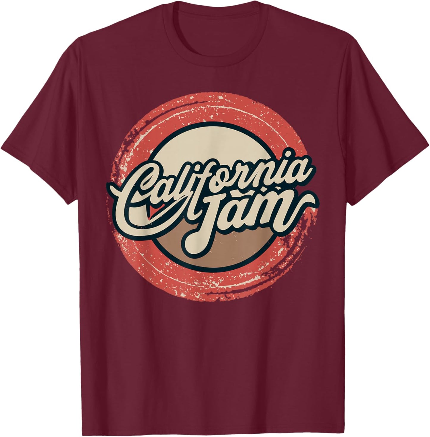 California Jam Music Festival T-Shirt - T-Shirt | Maroon