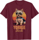 Cool Retro Yorkie Uncle Funny Vintage Dog Lovers T-Shirt - T-Shirt | Maroon