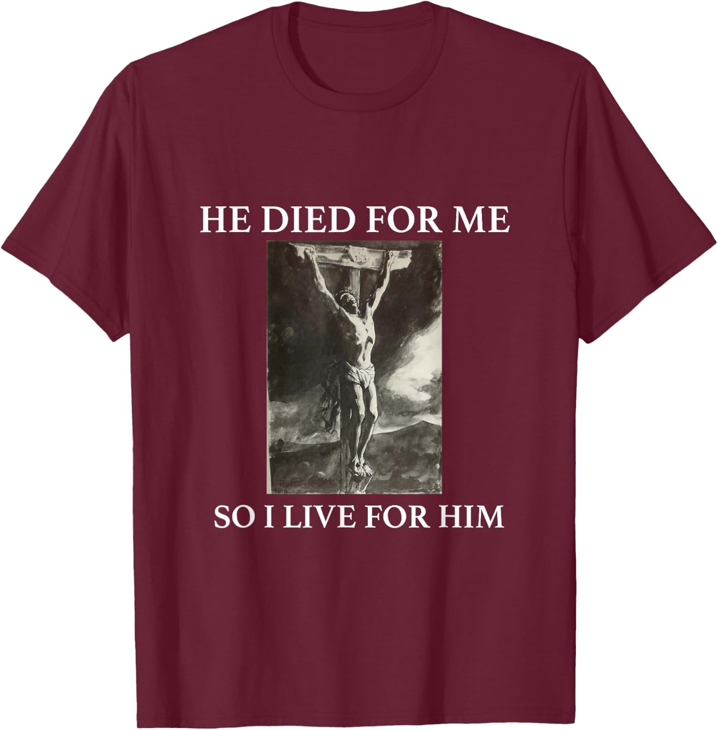 Christian Gospel and Bible Saying for Our Lord Jesus T-Shirt - T-Shirt | Maroon