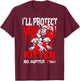Alpha Wolf Ich werde dich beschützen Kitten egal was [German Language] T-Shirt - T-Shirt | Maroon