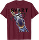 Smart Donkey Shirt, Smart Donkey T-Shirt - T-Shirt | Maroon