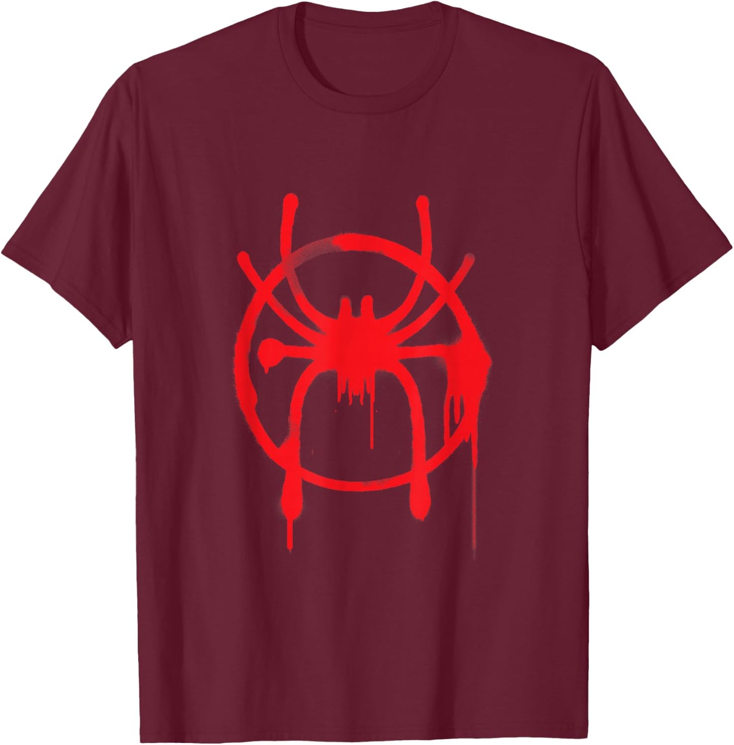 Marvel Spider-Man Into The Spider-Verse Red Icon Small T-Shirt - T-Shirt | Maroon