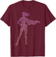 Silhouette Icon Superhero Shirt | Girls Superhero T-Shirt - T-Shirt | Maroon