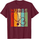 Funny Medical Practitioners Doctor Nurse Gifts Vintage Nurse Retro RN Nursing Student Graduation Men Women T-Shirt - T-Shirt | Maroon