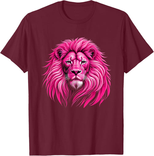 Pink Lion Breast Cancer Awareness Survivor Warrior