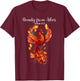 Beauty From Ashes Isaiah 61:3 Phoenix Bible Verse Christian T-Shirt - T-Shirt | Maroon