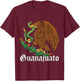 Guanajuato Mexico with Mexican Eagle, Guanajuato T-Shirt - T-Shirt | Maroon