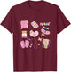 Nursing Profession Doodles Co. Nurse Doodles Women Cute Nurse Life Graphics T-Shirt - T-Shirt | Maroon