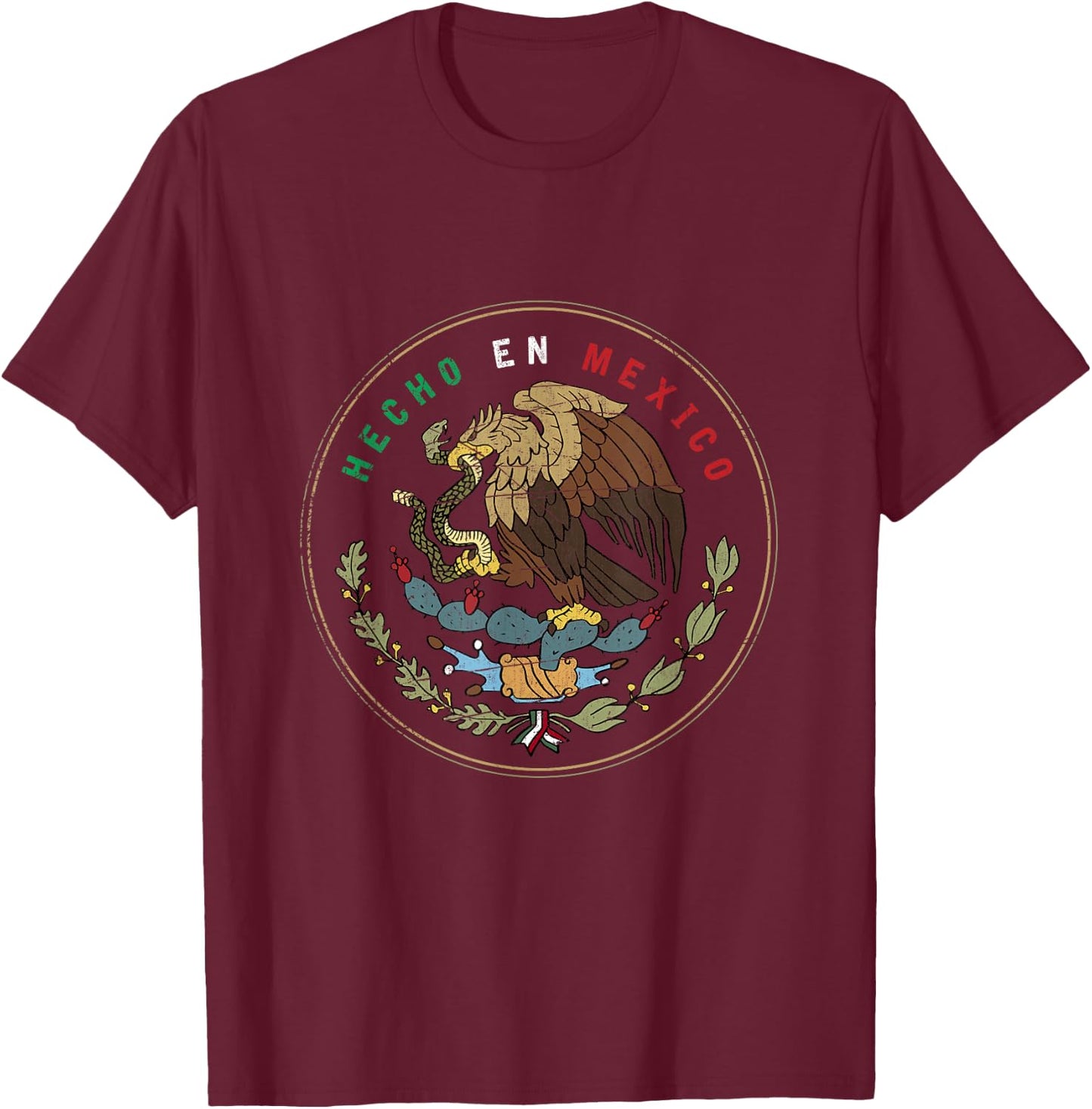 Hecho En Mexico T-Shirt - T-Shirt | Maroon