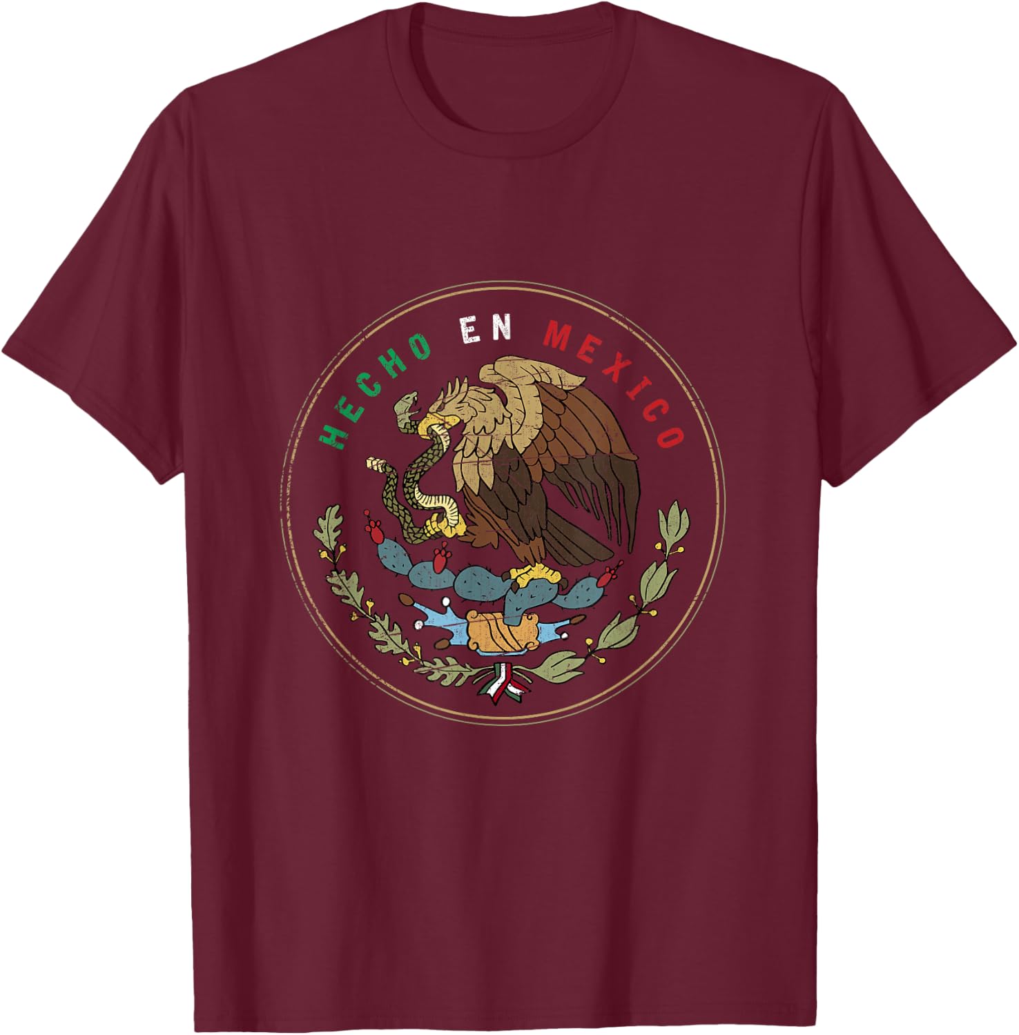 Hecho En Mexico T-Shirt - T-Shirt | Maroon