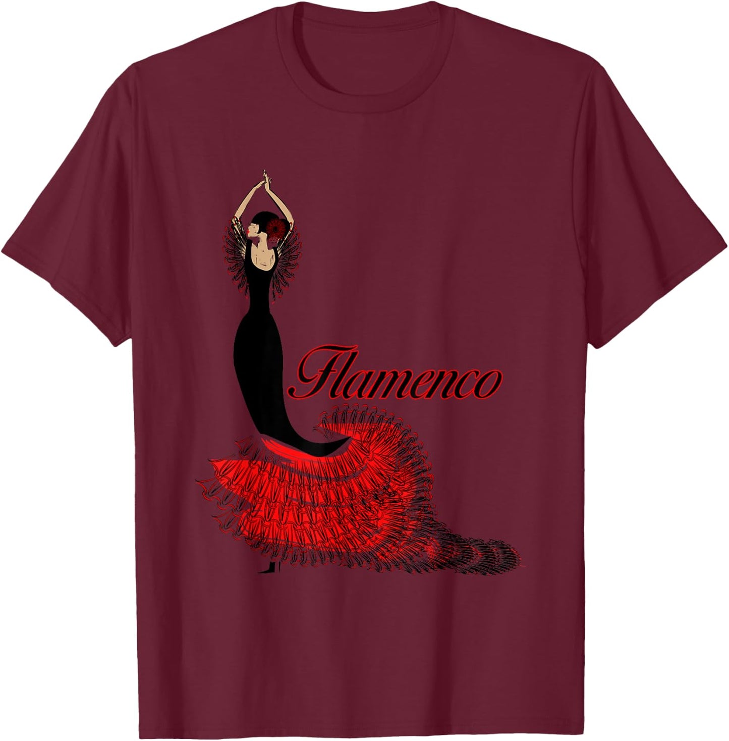 Flamenco dancer 2 - Spain T-Shirt - T-Shirt | Maroon