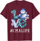 CMA Certified Medical Assistant Love Snowman Winter Season T-Shirt - T-Shirt | Maroon