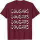 Cougars School Spirit T-Shirt - T-Shirt | Maroon