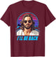 Jesus I´ll Be Back 80s T-Shirt - T-Shirt | Maroon