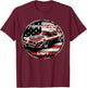 Trans Am Muscle Car American Muscle Trans Am Nation USA Flag T-Shirt - T-Shirt | Maroon