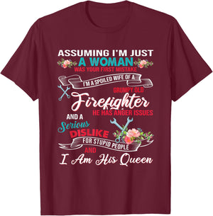 Assuming I’m Just A Woman Was Your First Mistake I’m A T-Shirt - T-Shirt | Maroon