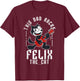 Felix the Cat Father's Day This Dad Rocks Poster T-Shirt - T-Shirt | Maroon